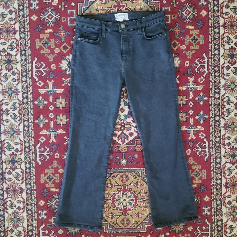 ❤ CURRENT/ELLIOT | The Kick Jean - Cropped Flare Mid-Rise Relaxed